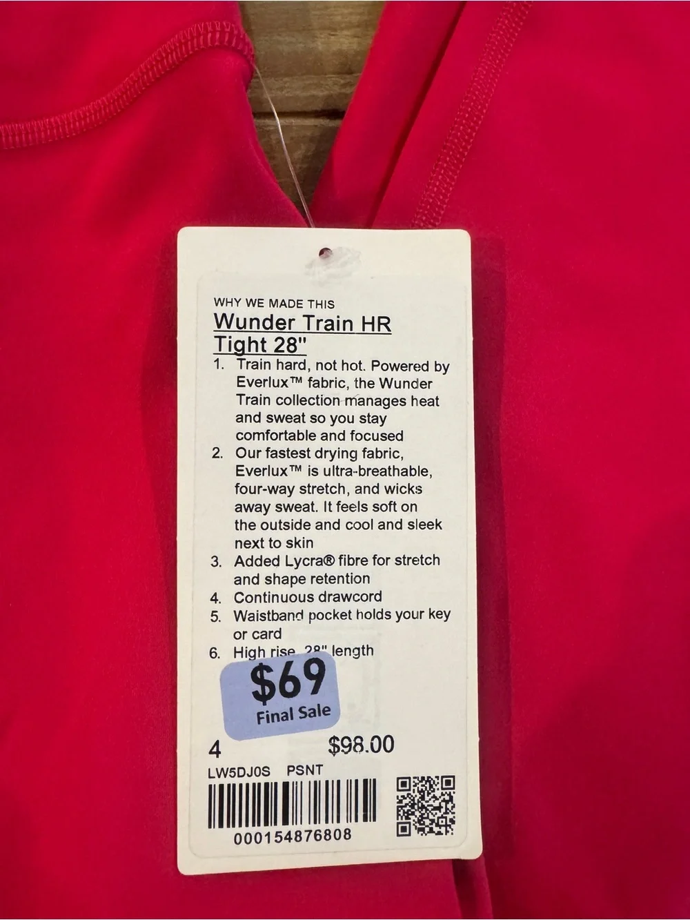 Lululemon pants NWT size 4